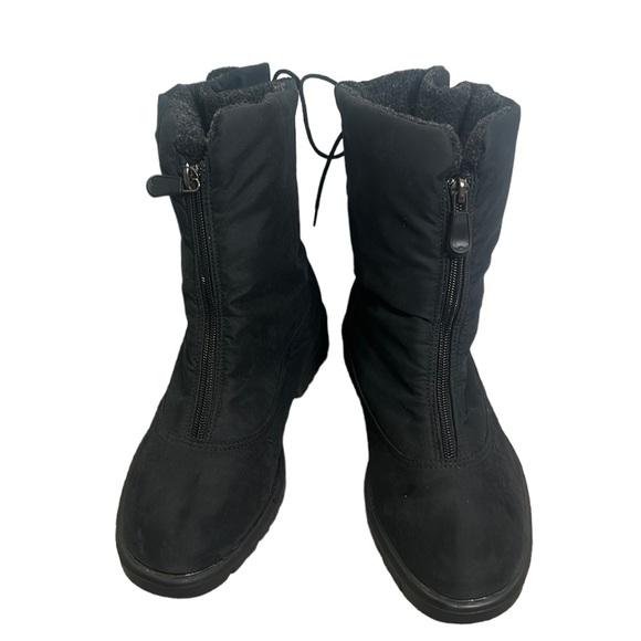 Canada toe warmer black boots size 9  comfy winter - Picture 2 of 9
